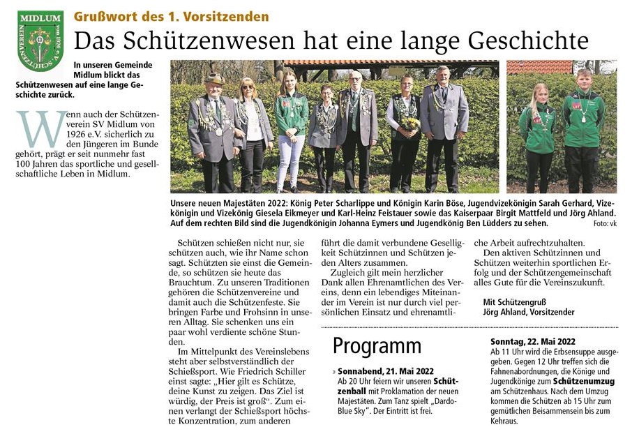 Midlum Schützenfest 2022