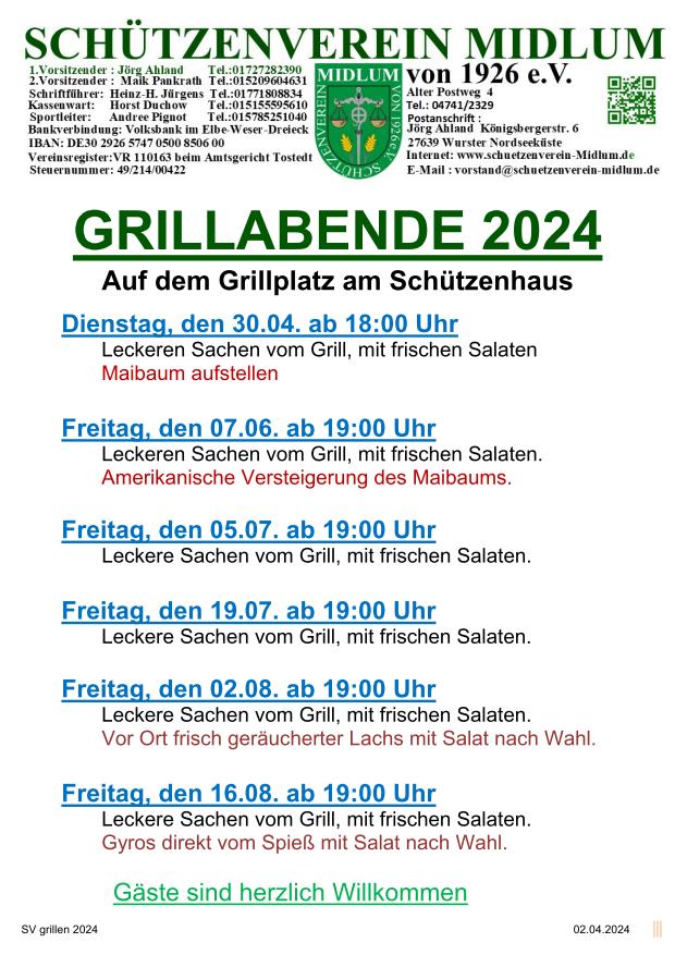 SV grillen 2024