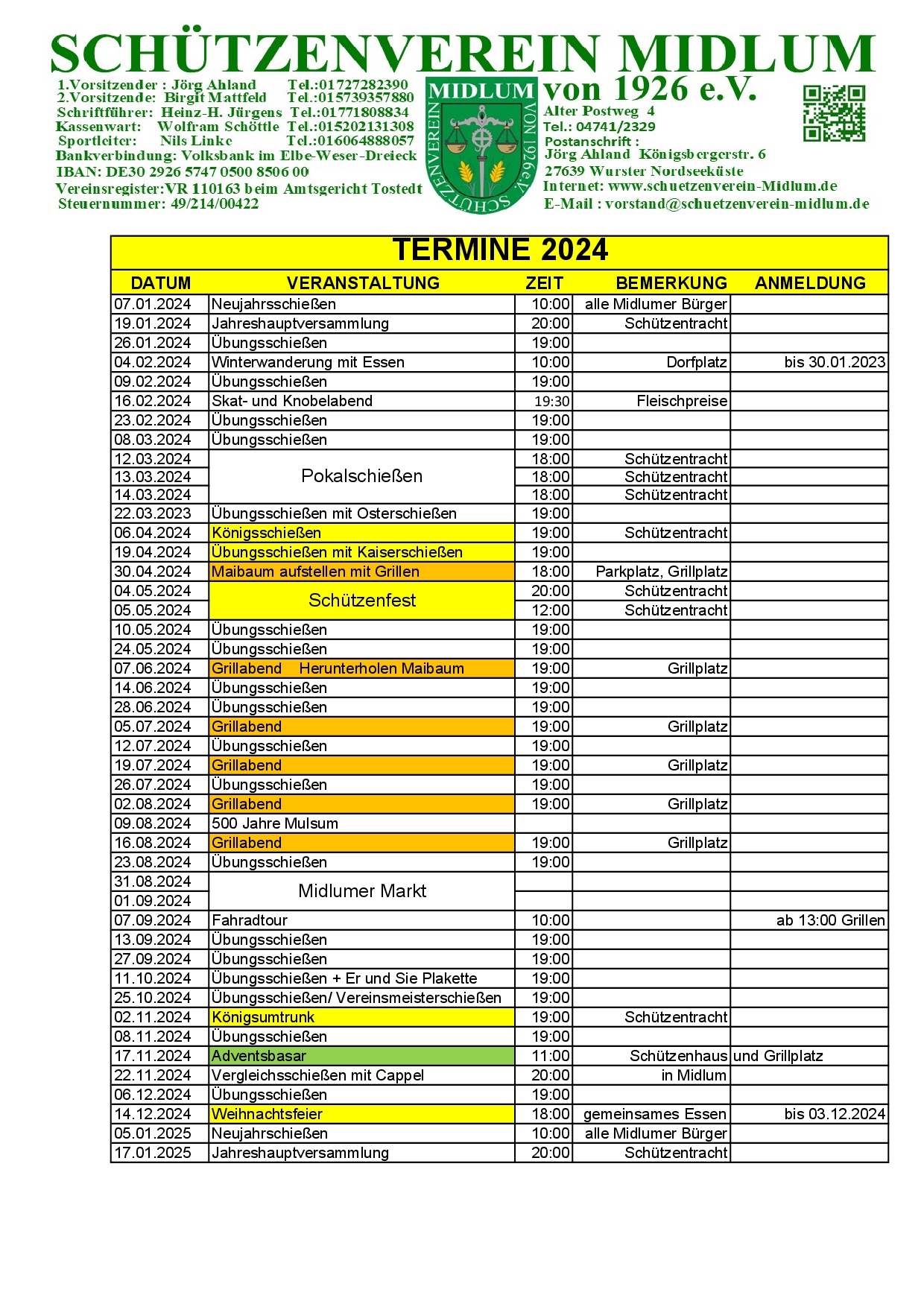 Termine 2024
