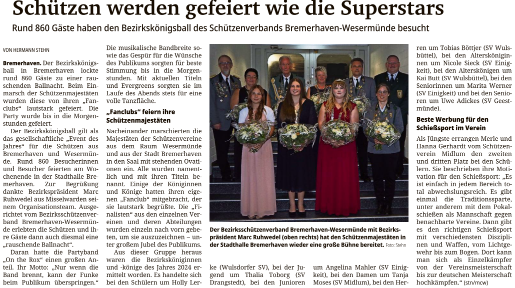 Bezirkskönigsball 2024
